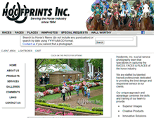 Tablet Screenshot of hoofprintsinc.com